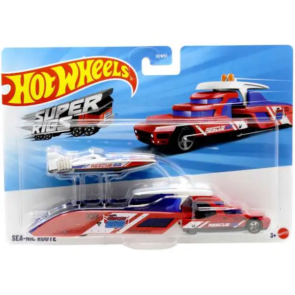 Hot Wheels Super Rigs Sea-Nic Route Diecast Car