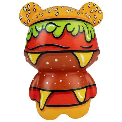 Very Beary Hamburger 4-Inch Collectible Squeeze Toy