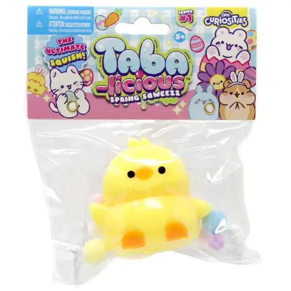 Taba-Licious Spring Sqweezz Chick 3-Inch Squeeze Toy