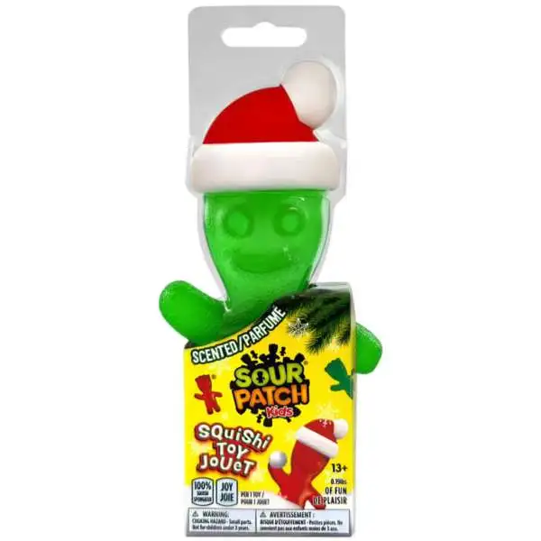 Sour Patch Kids Christmas GREEN Squishy Toy