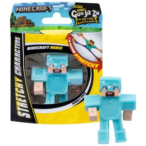 Heroes of Goo Jit Zu Minecraft Steve 3-Inch Mini Figure [Diamond Armor]