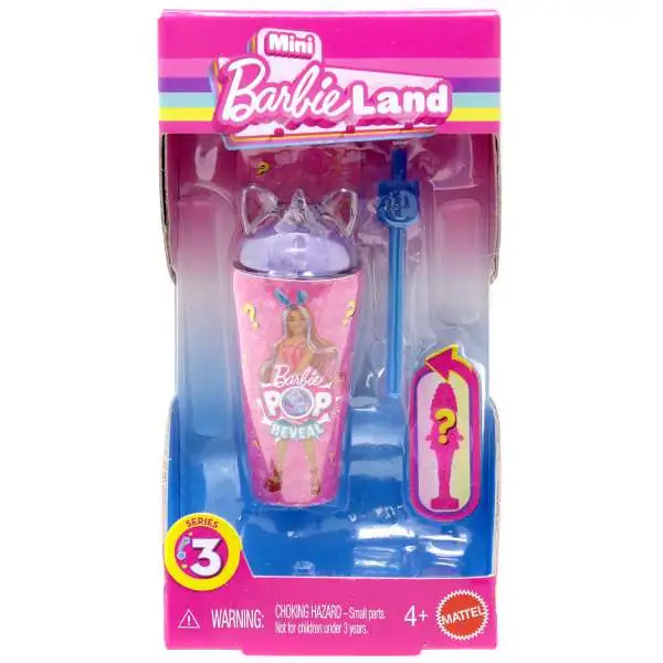 Mini BarbieLand Series 3 POP Reveal (Purple) 1.5-Inch Mystery Pack [1 RANDOM Mini Figure]