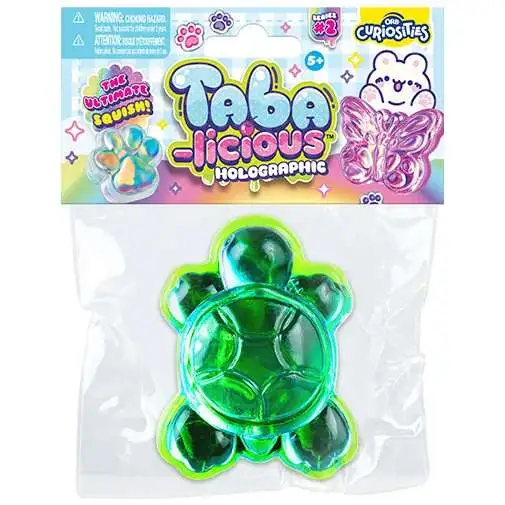 Taba-Licious Curiosities Holographic Turtle 3 Squeeze Toy ORB Toys