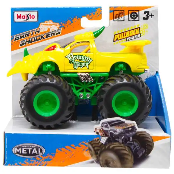 Earth Shockers Dragon Wagon Diecast Pull-Back Car