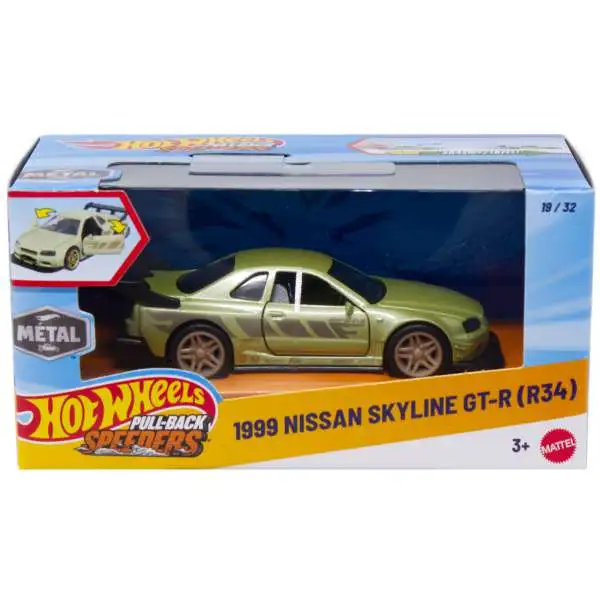 Hot Wheels Pull-Back Speeders 1999 Nissan Skyline GT-R R34 143
