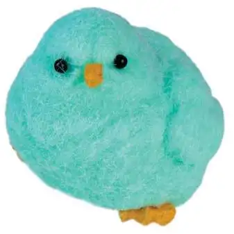 Taba-Licious Curiosities Fluffs Chick 3-Inch Squeeze Toy [Green]