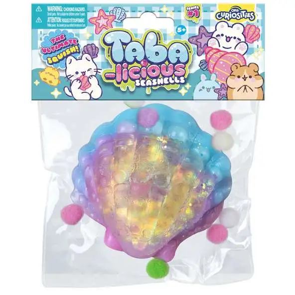 Taba-Licious Curiosities Seashells Clam Shell 4-Inch Squeeze Toy [Rainbow]