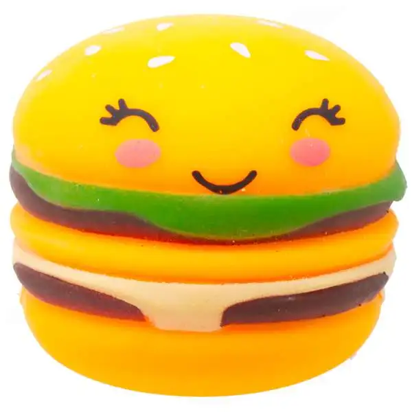 Food Pinch Toy Slow Rebound Hamburger 3.5-Inch Squeeze Toy