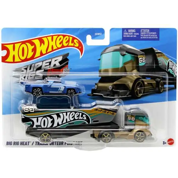 Hot Wheels Super Rigs Big Rig Heat Diecast Car [Gold]