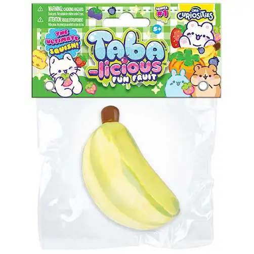 Taba-Licious Fun Fruit Banana 3-Inch Squeeze Toy