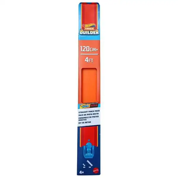 Hot Wheels Track Builder System Straight Track Pack [Orange, 4Ft]