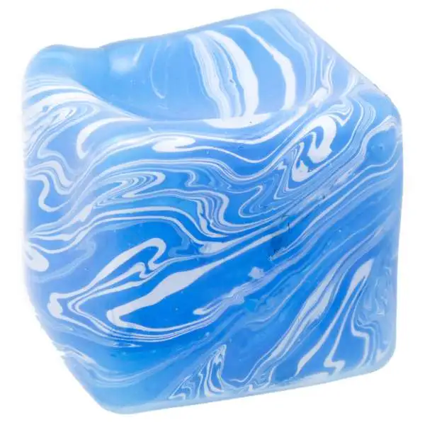Chilly Cube Marble Swirl BLUE 2.5-Inch Stress Squishy Fidget Toy