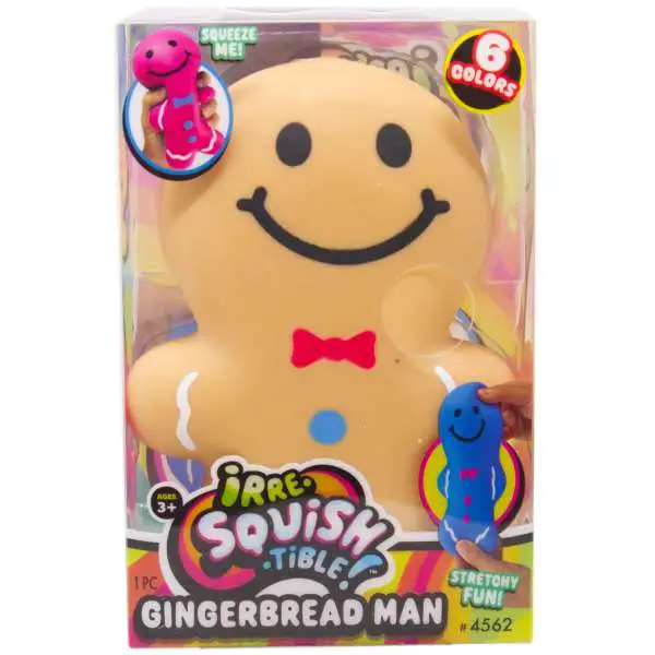 Irre-Squish-Tible! Gingerbread Man BEIGE 6-Inch Squeeze Toy