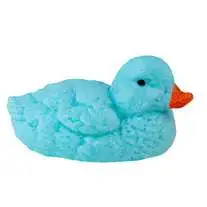 Taba-Licious Curiosities Fluffs Duck 3-Inch Squeeze Toy [Blue]