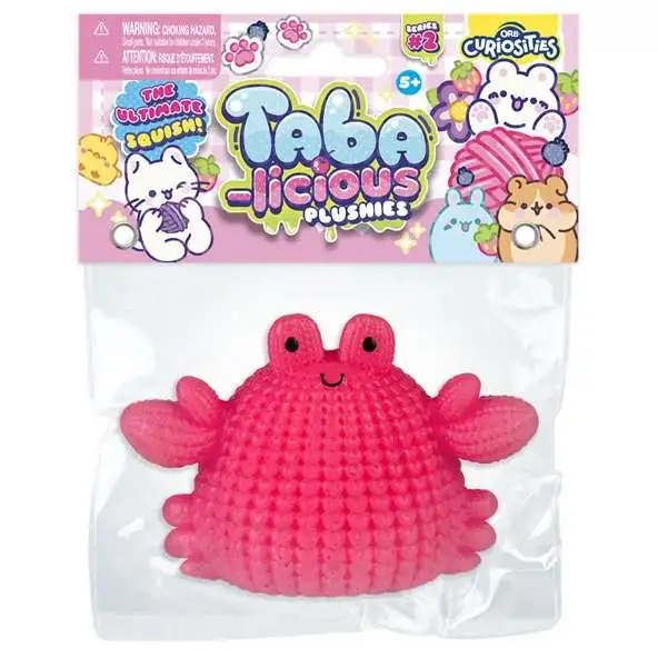 Taba-Licious Plushies Crab 3-Inch Squeeze Toy [Knit Texture]
