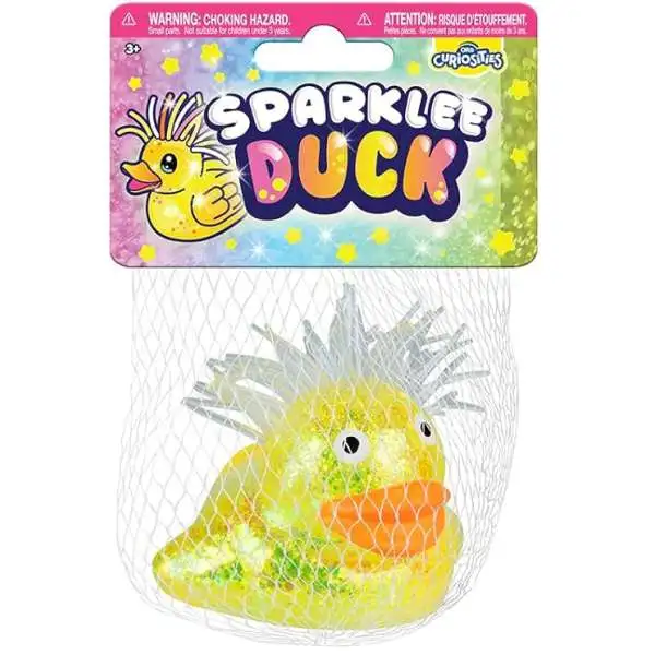 Curiosities Sparklee Duck Yellow 3-Inch Squeeze Toy
