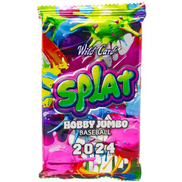 MLB Wild Card 2024 Splat Baseball Trading Card HOBBY JUMBO Pack [1 Encased Card]