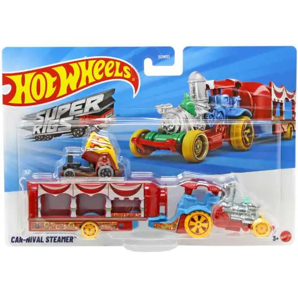 Hot Wheels Super Rigs Car-Nival Steamer Diecast Car [Red]