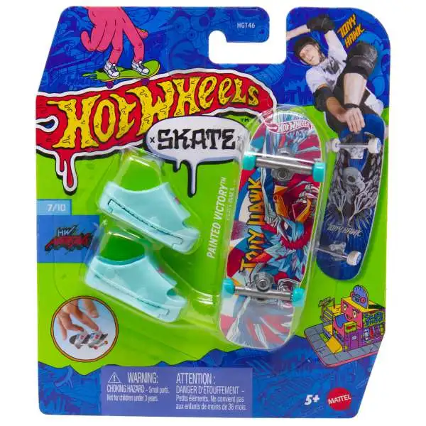Hot Wheels Skate Tony Hawk Painted Victory Mini Skateboard