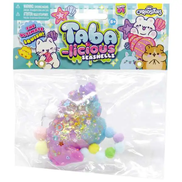 Taba-Licious Curiosities Seashells Seashell 4-Inch Squeeze Toy [Pink & Blue]