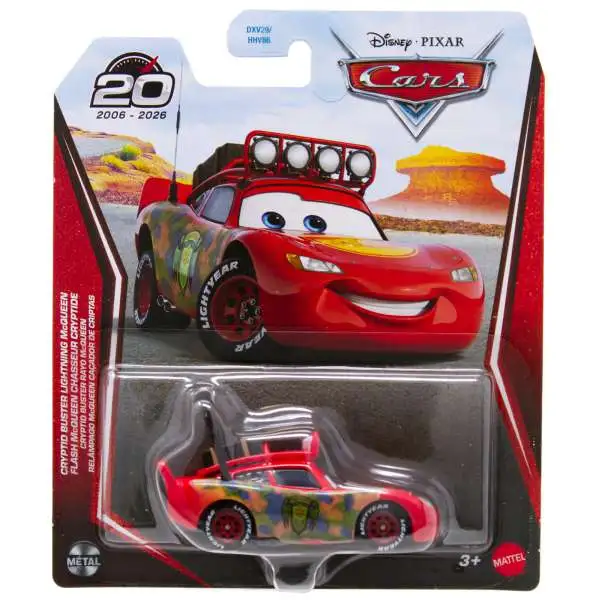 ミニカー Mattel Pixar Cars Lightning McQueen Disney Pixar Cars 20th Anniversary Metal Rusteze Lightning McQueen