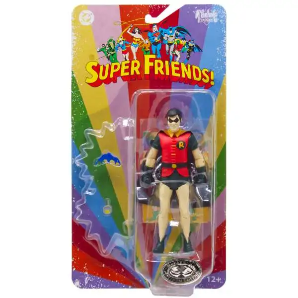 McFarlane Toys DC Super Friends Retro Series Robin Action Figure [Platinum Edition Chase]