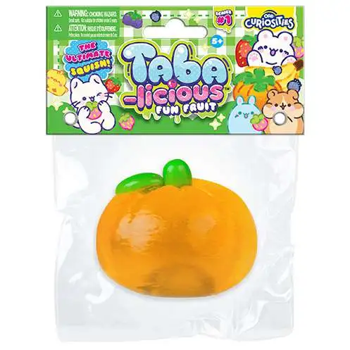 Taba-Licious Fun Fruit Orange 3-Inch Squeeze Toy