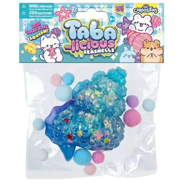 Taba-Licious Curiosities Seashells Seashell 4-Inch Squeeze Toy [Blue & Purple]