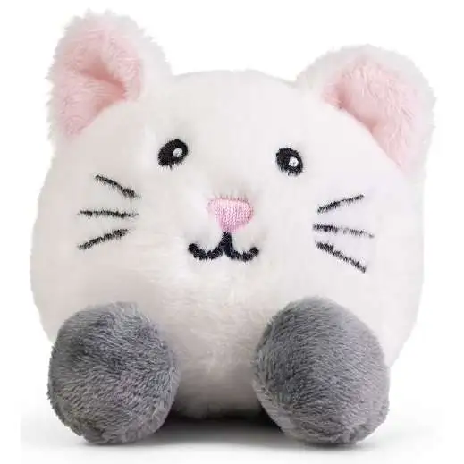 Living Nature LITTLE White Cat 4 Plush Keycraft Global - ToyWiz
