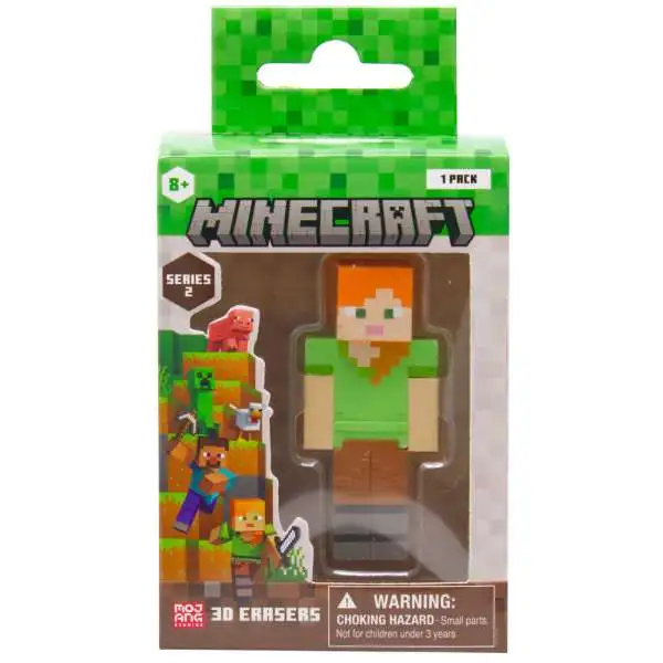 Minecraft Series 2 Alex 2.25-Inch 3D Eraser