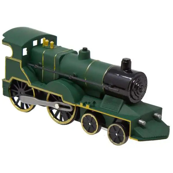 Schylling Light & Sound Locomotive GREEN Pull-Back Vehicle