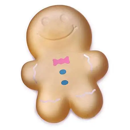Super Duper Sugar Squisher Gingerbread Man YELLOW Squish Toy