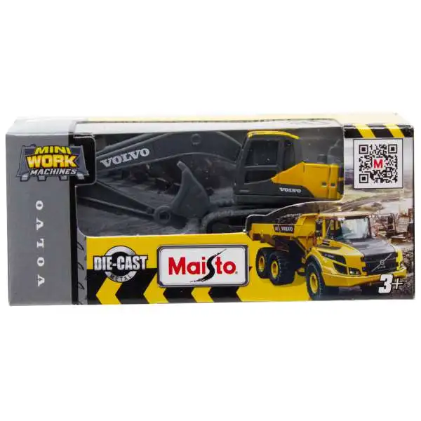 Mini Work Machines Volvo Excavator Diecast Vehicle