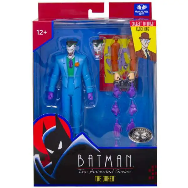McFarlane Toys DC Multiverse Build Clock King Series The Joker Action Figure [Batman: The Animated Series, Platinum Edition]