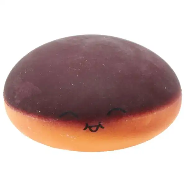 Food Pinch Toy Slow Rebound Boston Cream Donut 4-Inch Squeeze Toy