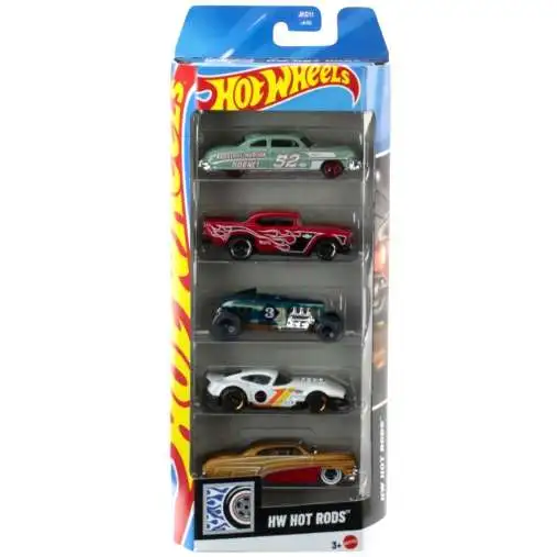Hot Wheels HW Hot Rods 57 Chevy, 52 Hudson Hornet, Max Steel