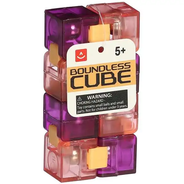 Coundless Cube 3-Inch Fidgest Toy [Purple & Orange]