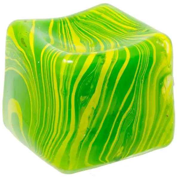 Chilly Cube Marble Swirl GREEN 2.5-Inch Stress Squishy Fidget Toy