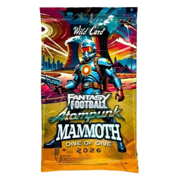 NFL Wild Card 2026 Wildcard Atompunk Mammoth Football Pack [One of One]
