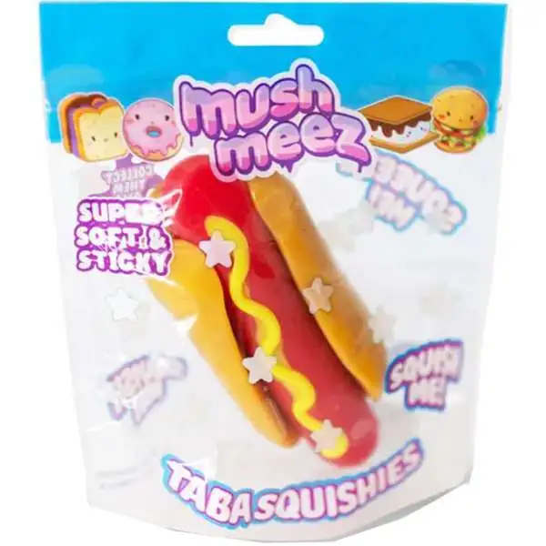 MushMeez Taba Squishies Hot Dog Squeeze Toy
