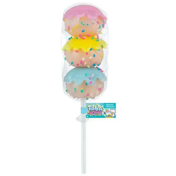 Taba-Licious Snack Sticks Rainbow Cake Pop 4-Inch Squeeze Toy