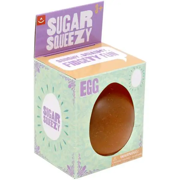 Aurora Sugar Squeezy Egg ORANGE Squeeze Toy
