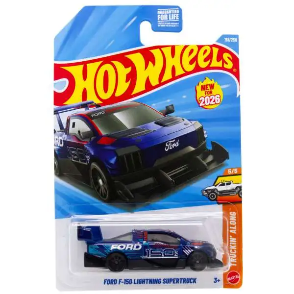 Hot Wheels Truckin Along Ford F-150 Lightning Supertruck 164