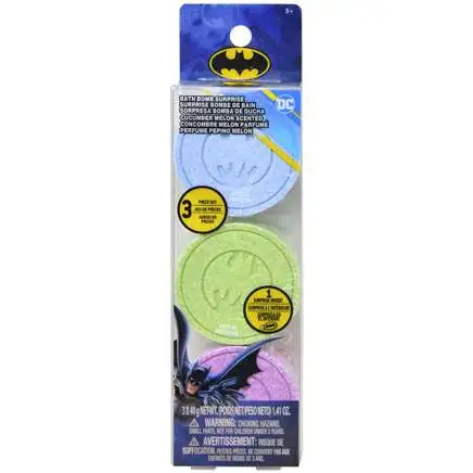 DC Batman Bath Bomb 3-Pack [1 Surprise Inside!]