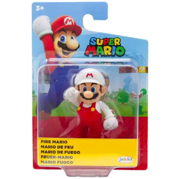 World of Nintendo Super Mario Fire Mario 2.5-Inch Mini Figure [Standing]