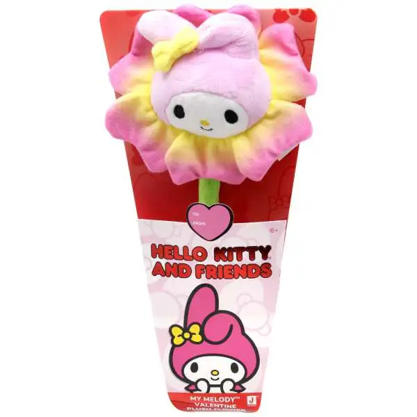 Sanrio Hello Kitty & Friends 2026 Valentine's Day My Melody 14-Inch Plush Flower [Pink & Yellow]
