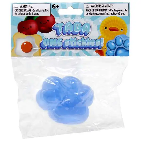 Taba OMG Stickies Paws Blue & White 5.5-Inch Cling Toy
