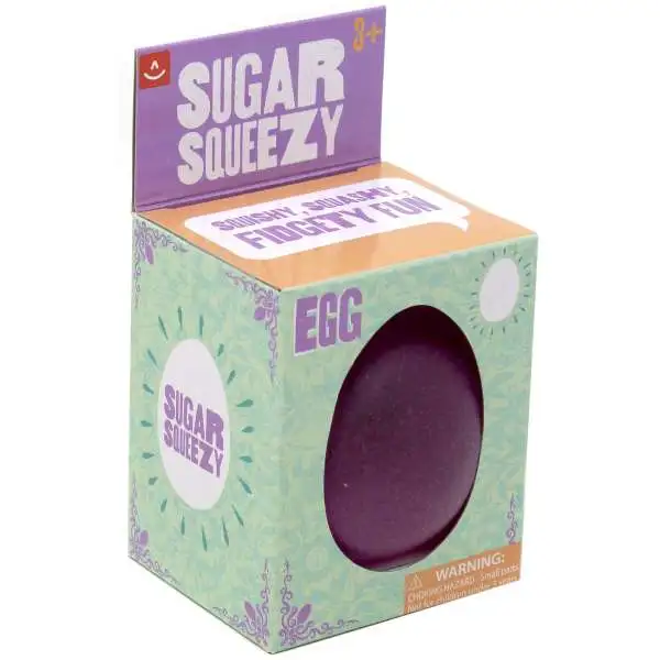 Aurora Sugar Squeezy Egg PUPRLE Squeeze Toy