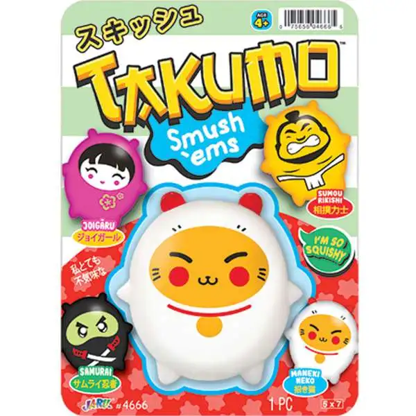 Takumo Smush 'Ems Maneki Neko Squeeze Toy