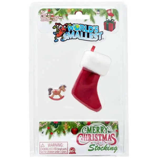 World's Smallest Merry Christmas Stocking [Rocking Horse]